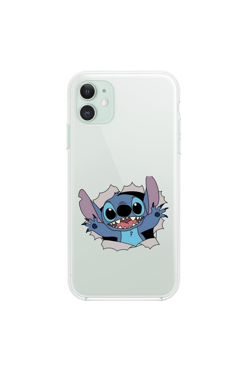 İphone 11 Uyumlu Şeffaf Kılıf Couple Stitch 1 Tasarımlı