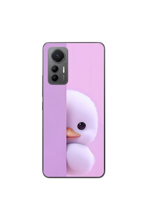 Xiaomi Mi 12 Lite Uyumlu Şeffaf Kılıf 3 Peluş Ördek Tasarımlı