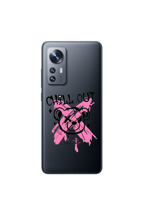 Xiaomi Mi 12 Uyumlu Şeffaf Kılıf Graffiti 6 Tasarımlı