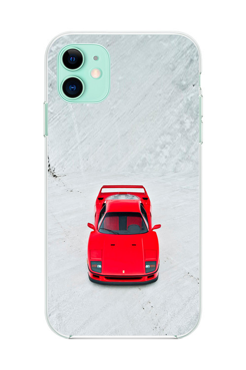 İphone 11 Uyumlu Şeffaf Kılıf Araba Tasarımlı 1