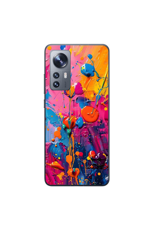 Xiaomi Mi 12 Uyumlu Şeffaf Kılıf Graffiti 3 Tasarımlı