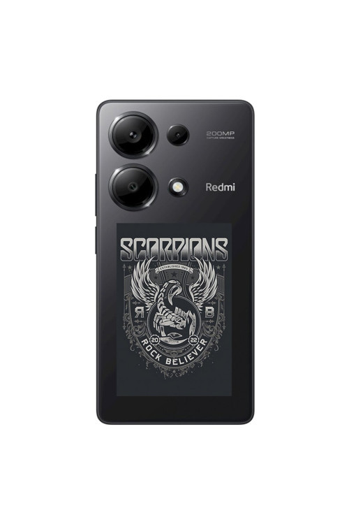 Xiaomi Redmi Note 13 Pro Uyumlu Şeffaf Kılıf Scorpions Tasarımlı