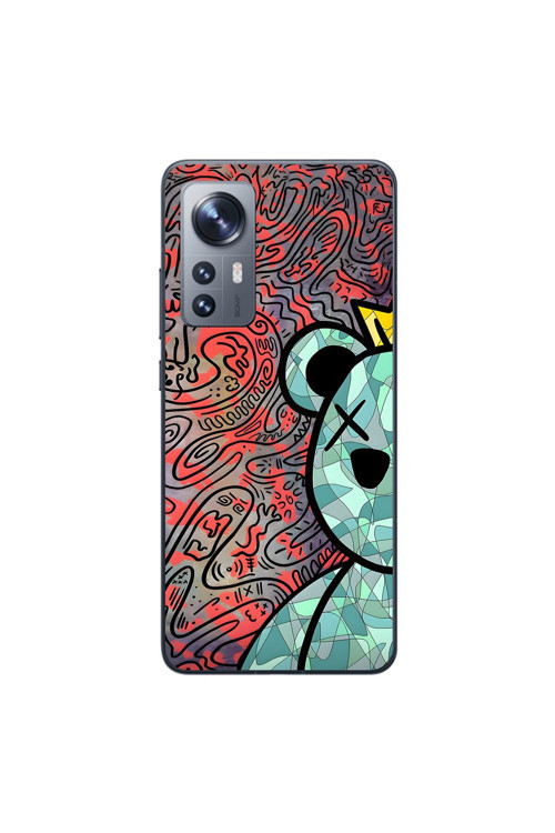 Xiaomi Mi 12 Uyumlu Şeffaf Kılıf Graffiti 12 Tasarımlı