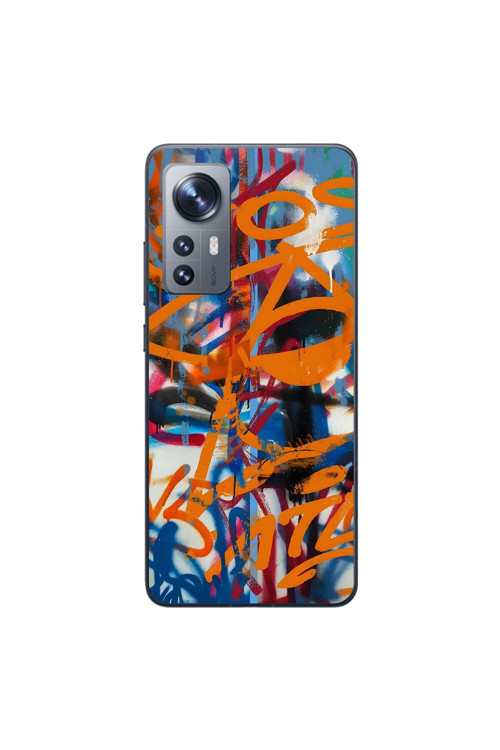 Xiaomi Mi 12 Uyumlu Şeffaf Kılıf Graffiti 2 Tasarımlı