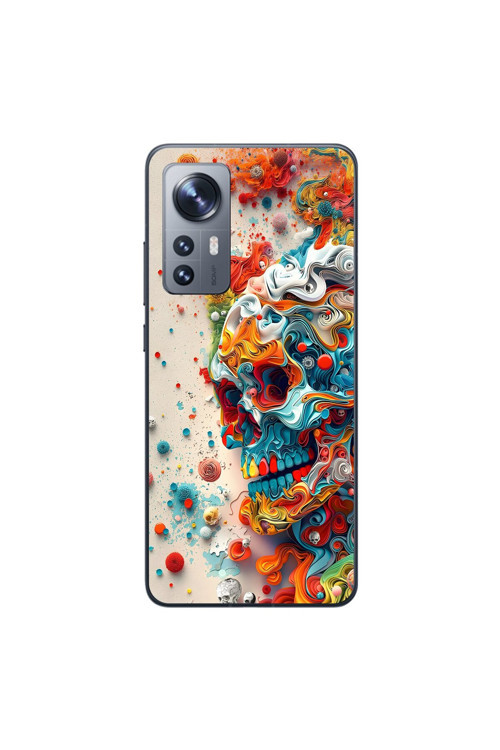 Xiaomi Mi 12 Uyumlu Şeffaf Kılıf Graffiti 5 Tasarımlı