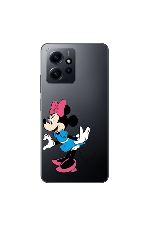 Xiaomi Redmi Note 12 Uyumlu Şeffaf Kılıf Couple Minnie 2 Tasarımlı
