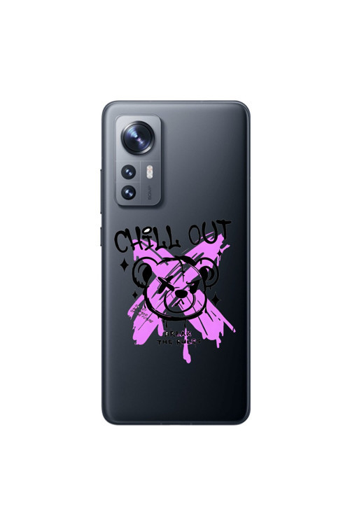 Xiaomi Mi 12 Uyumlu Şeffaf Kılıf Graffiti 7 Tasarımlı
