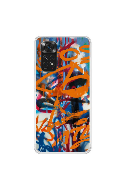 Xiaomi Redmi Note 11 Uyumlu Şeffaf Kılıf Graffiti 2 Tasarımlı
