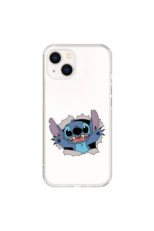 İphone 14 Plus Uyumlu Şeffaf Kılıf Couple Stitch 1 Tasarımlı