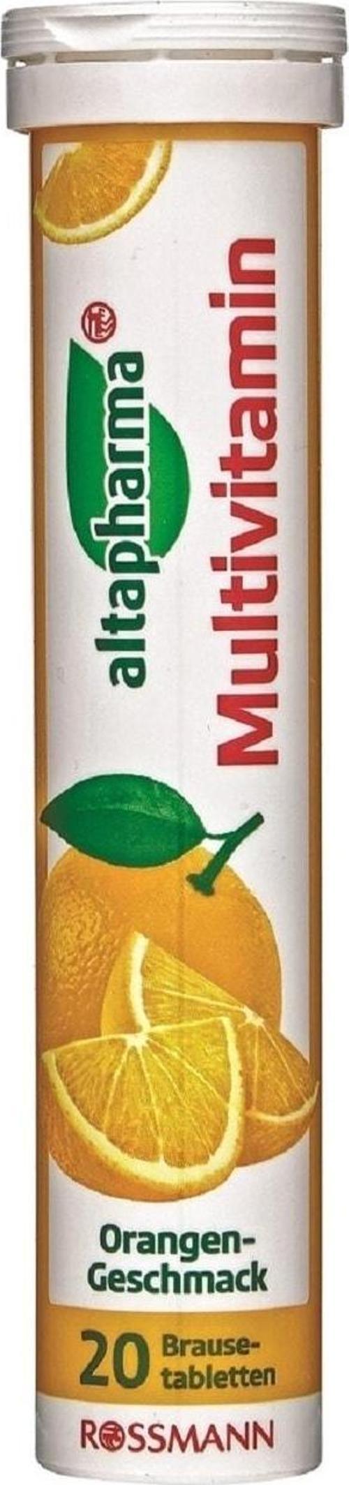 C Vitamini Portakal Suda Eriyen Menşei Almanya Multivitamin 20 Tablet