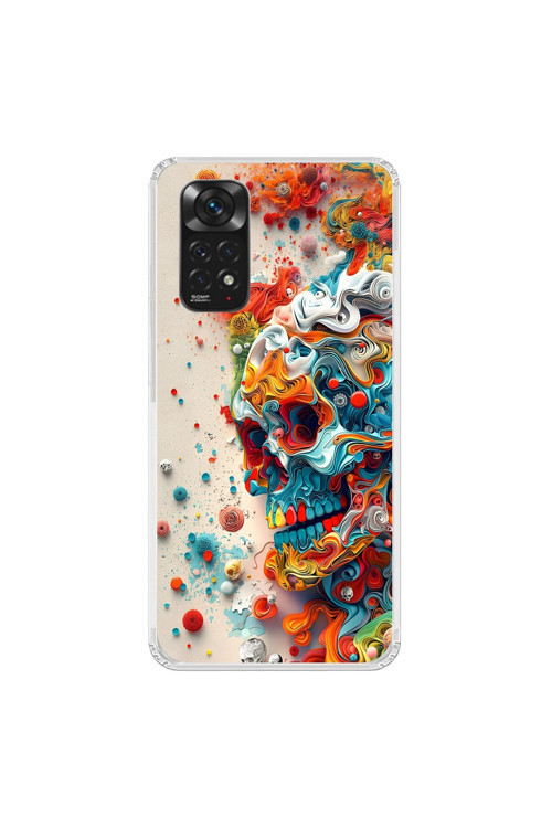 Xiaomi Redmi Note 11 Uyumlu Şeffaf Kılıf Graffiti 5 Tasarımlı