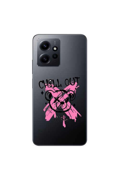 Xiaomi Redmi Note 12 Uyumlu Şeffaf Kılıf Graffiti 6 Tasarımlı