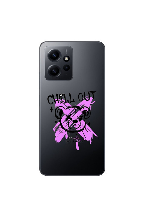 Xiaomi Redmi Note 12 Uyumlu Şeffaf Kılıf Graffiti 7 Tasarımlı