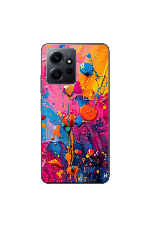 Xiaomi Redmi Note 12 Uyumlu Şeffaf Kılıf Graffiti 3 Tasarımlı