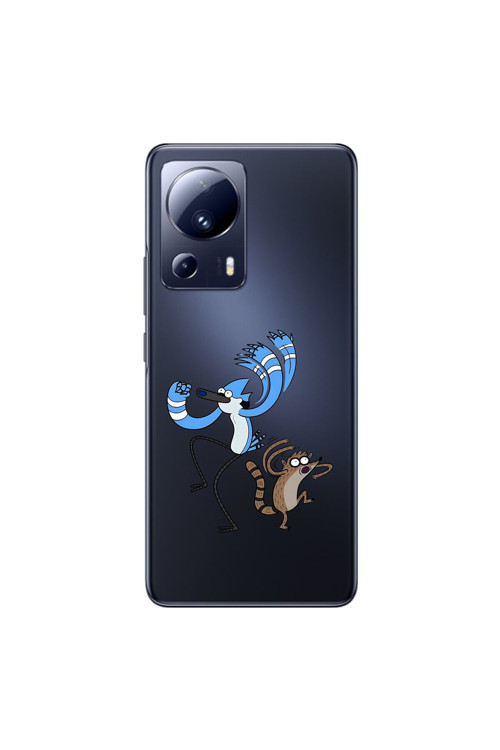Xiaomi Mi 13 Lite Uyumlu Şeffaf Kılıf Cartoon 13 Tasarımlı