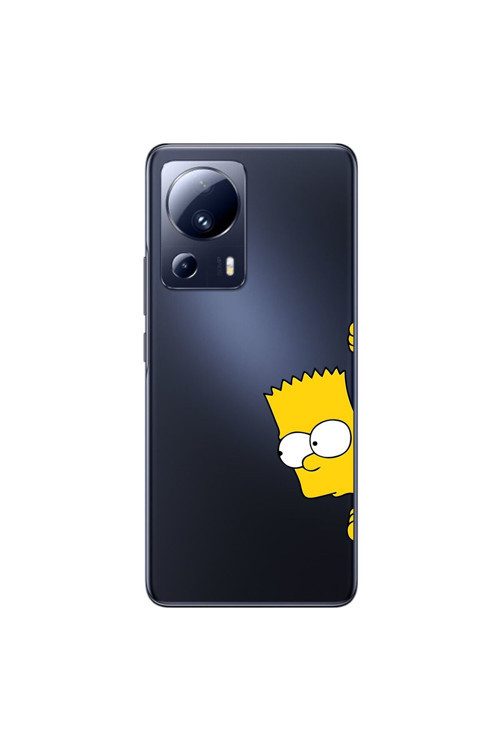 Xiaomi Mi 13 Lite Uyumlu Şeffaf Kılıf Cartoon 16 Tasarımlı