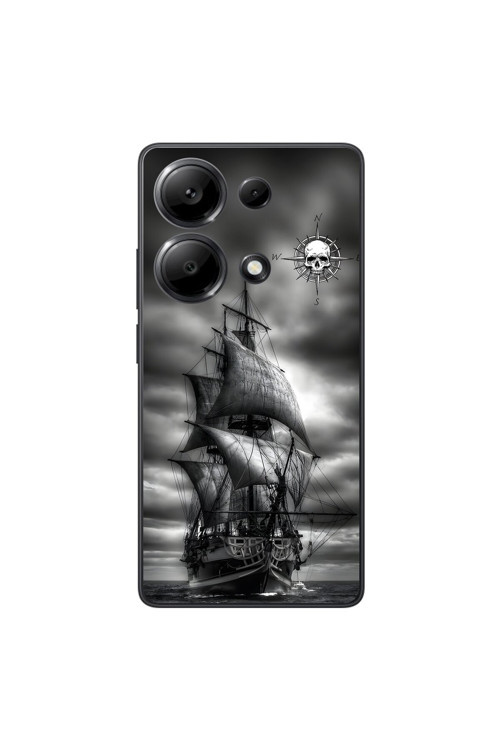 Xiaomi Redmi Note 13 Pro Uyumlu Şeffaf Kılıf Pirate 2 Tasarımlı