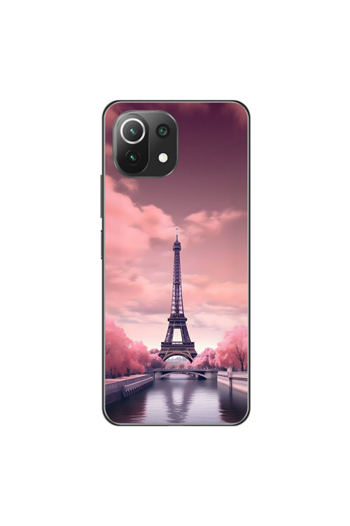 Xiaomi Mi 11 Lite Uyumlu Şeffaf Kılıf Paris 3 Tasarımlı