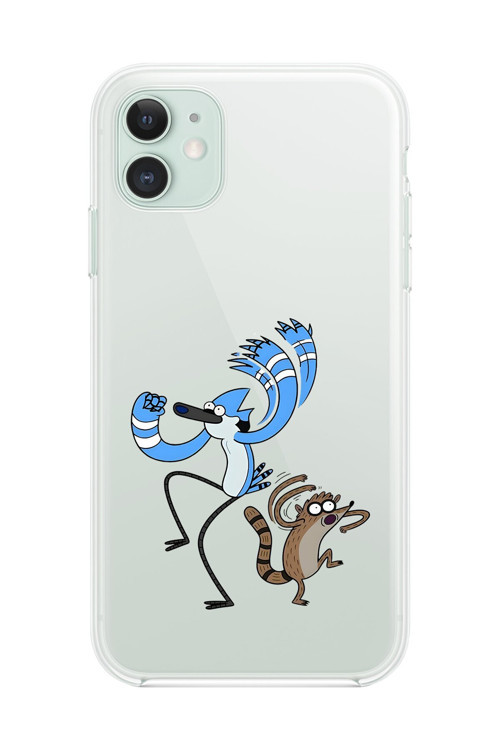 İphone 11 Uyumlu Şeffaf Kılıf Cartoon Sürekli Dizi 13 Tasarımlı