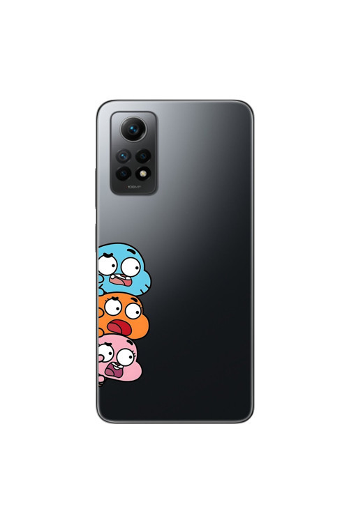 Xiaomi Redmi Note 12 Pro Uyumlu Şeffaf Kılıf Cartoon 6 Tasarımlı
