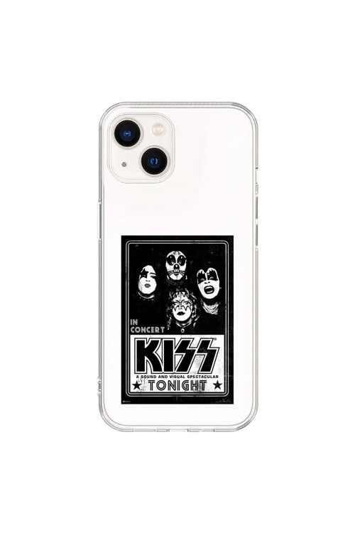 İphone 15 Plus Uyumlu Şeffaf Kılıf Kiss Tasarımlı