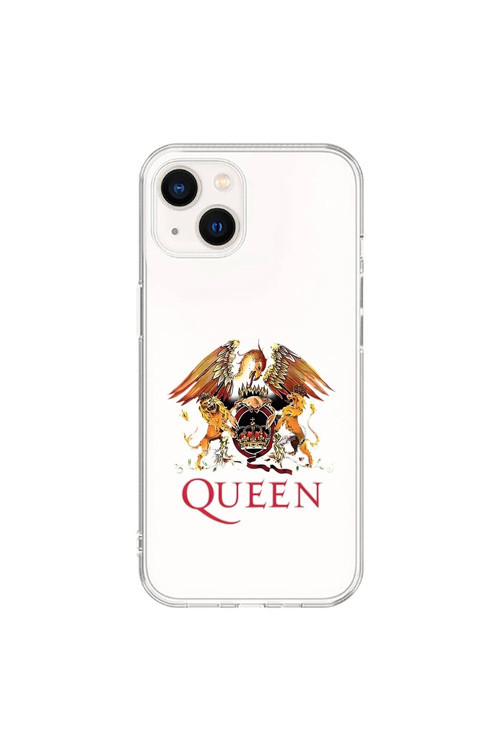 İphone 15 Plus Uyumlu Şeffaf Kılıf Queen Tasarımlı