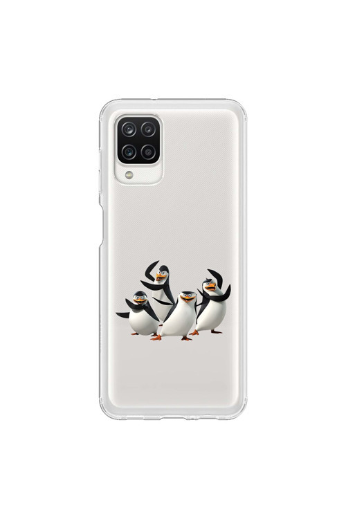 Samsung Galaxy A12 Uyumlu Şeffaf Kılıf Cartoon 8 Tasarımlı