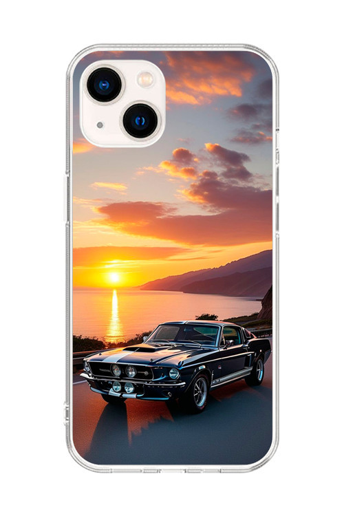 İphone 14 Uyumlu Şeffaf Kılıf Araba Tasarımlı 2