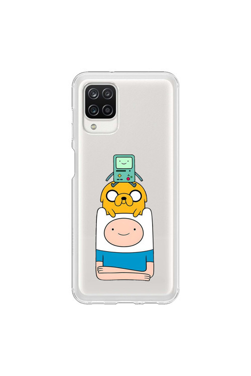 Samsung Galaxy A12 Uyumlu Şeffaf Kılıf Cartoon 1 Tasarımlı