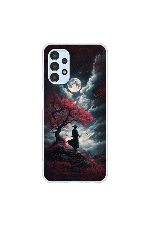 Samsung Galaxy A13 Uyumlu Şeffaf Kılıf Samurai 2 Tasarımlı