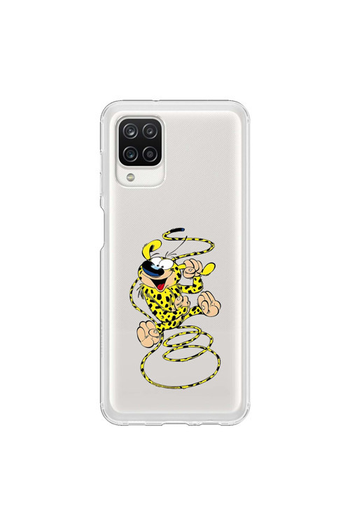 Samsung Galaxy A12 Uyumlu Şeffaf Kılıf Cartoon 9 Tasarımlı