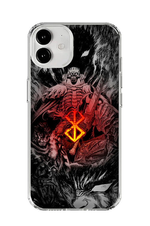 İphone 12 Mini Uyumlu Şeffaf Kılıf Berserk Tasarımlı 2