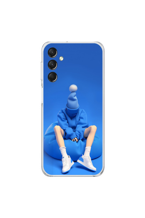 Samsung Galaxy A14 Uyumlu Şeffaf Kılıf No Face 5 Tasarımlı