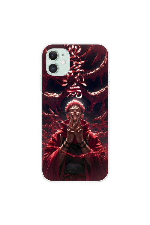 İphone 11 Uyumlu Şeffaf Kılıf Jujutsu Kaisen 1 Tasarımlı