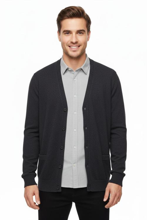 Erkek Spor Selanik Düğmeli Hırka Regular Kalıp BGL-ST04873