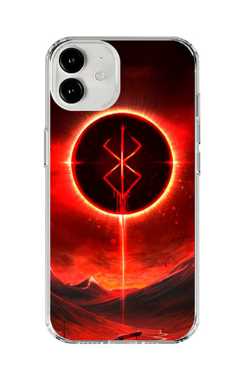 İphone 12 Mini Uyumlu Şeffaf Kılıf Berserk Tasarımlı 1
