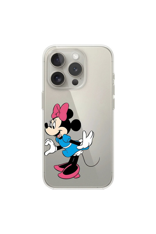 İphone 14 Pro Max Uyumlu Şeffaf Kılıf Couple Minnie 2 Tasarımlı