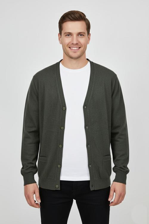 Erkek Spor Selanik Düğmeli Hırka Regular Kalıp BGL-ST04873