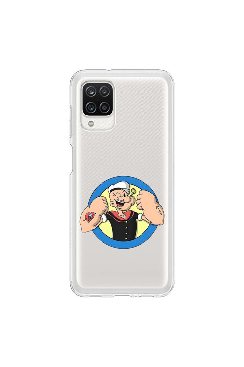 Samsung Galaxy A12 Uyumlu Şeffaf Kılıf Cartoon 12 Tasarımlı