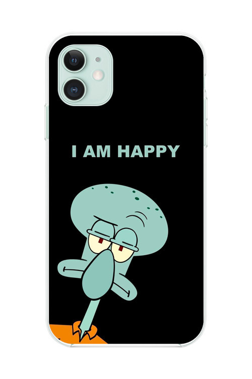 İphone 11 Uyumlu Şeffaf Kılıf Sponge Bob Tasarımlı 3