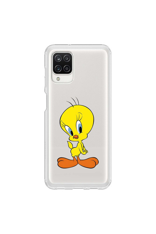 Samsung Galaxy A12 Uyumlu Şeffaf Kılıf Cartoon 17 Tasarımlı