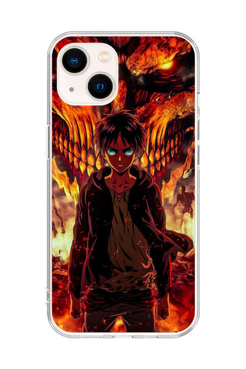 İphone 14 Uyumlu Şeffaf Kılıf Attack On Titan Tasarımlı 3