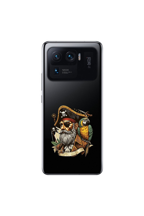 Xiaomi Mi 11 Pro Uyumlu Şeffaf Kılıf Pirate 3 Tasarımlı