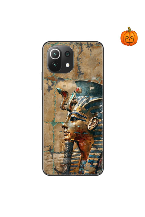 Xiaomi Mi 11 Uyumlu Şeffaf Kılıf Antik Mısır 6 Tasarımlı