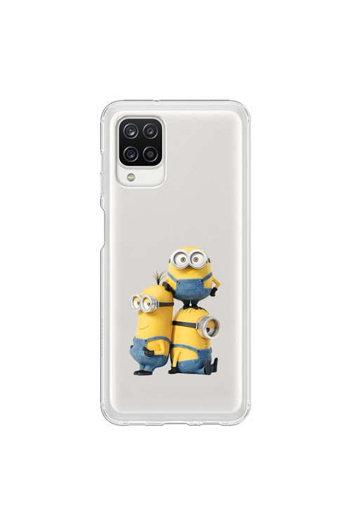 Samsung Galaxy A12 Uyumlu Şeffaf Kılıf Cartoon 10 Tasarımlı