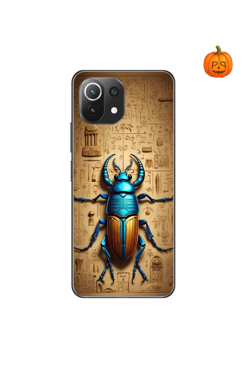 Xiaomi Mi 11 Uyumlu Şeffaf Kılıf Antik Mısır 3 Tasarımlı