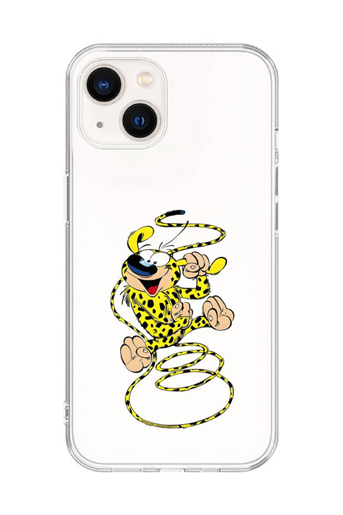 İphone 14 Plus Uyumlu Şeffaf Kılıf Cartoon Marsupilami 9 Tasarımlı