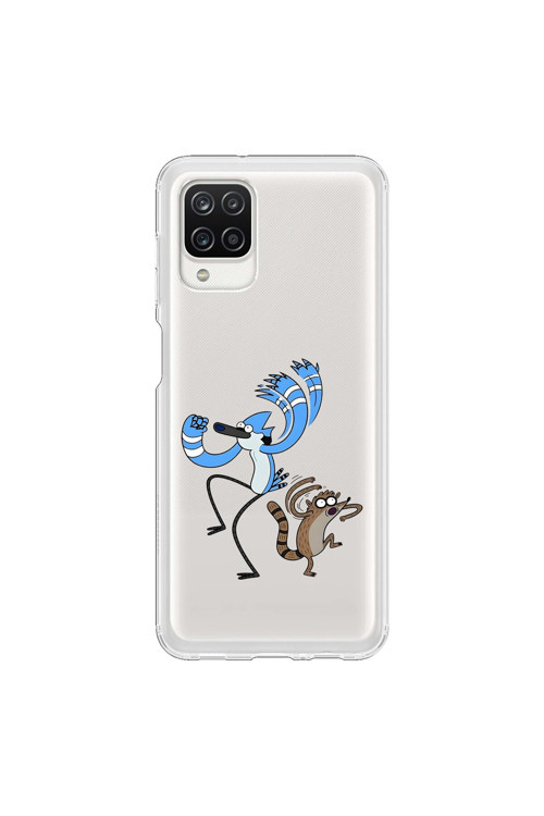 Samsung Galaxy A12 Uyumlu Şeffaf Kılıf Cartoon 13 Tasarımlı