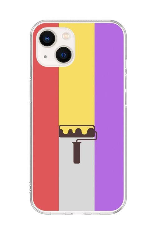 İphone 14 Uyumlu Şeffaf Kılıf Renk 2 Tasarımlı