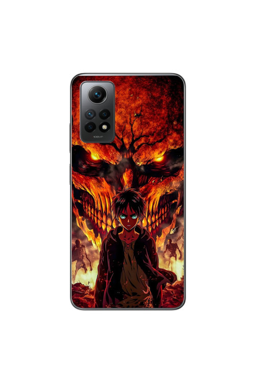 Xiaomi Redmi Note 12 Pro Uyumlu Şeffaf Kılıf Attack On Titan 2 Tasarımlı